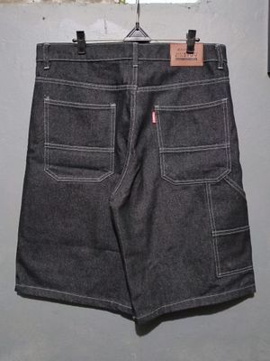 Jinsyou denim carpenter baggy jorts
