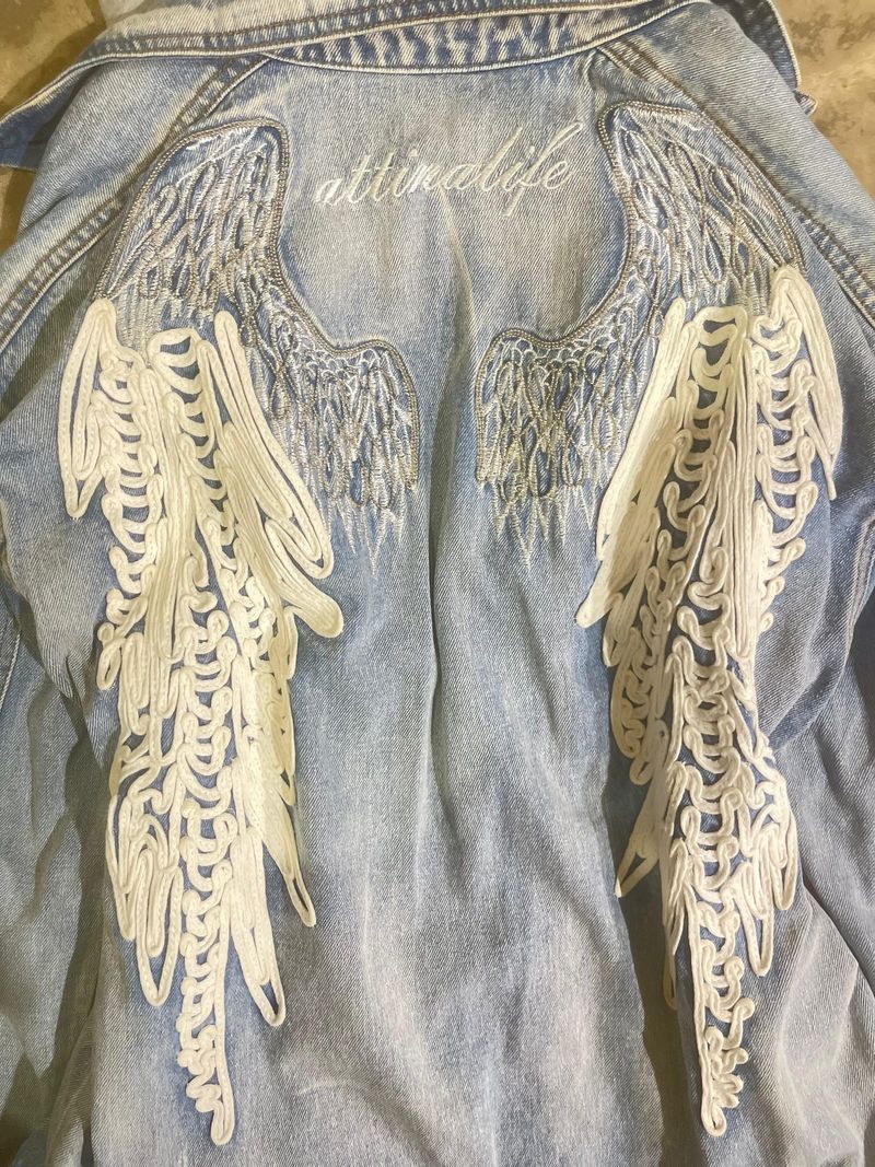Y2K Angel Wings Distressed Hoodie Jacket, foto 5