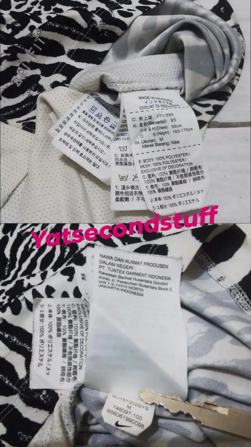 Nike Jersey GPX S/S FLASH TOP V Zebra Pattern, foto 9