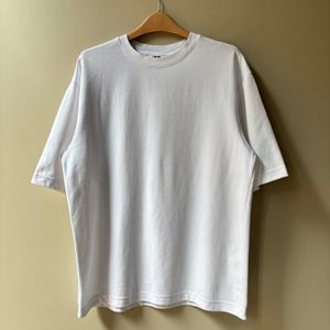 UNIQLO AIRism Blank Oversized Boxy White Tee