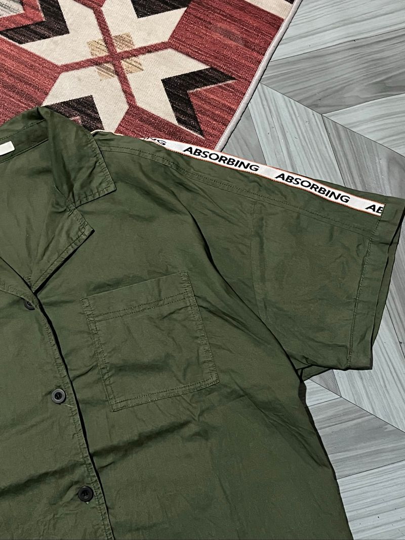 Lutique Open Collar Boxy Shirt, foto 3