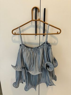 Casual Blouse Wanita blue