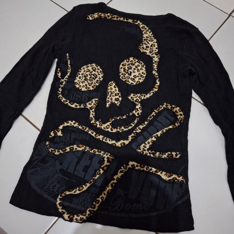 GARNET LEOPARD SKULL GYARU LONG SLEEVE, foto 8