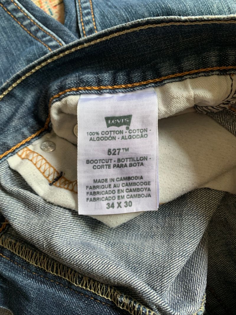 Levi’s 527 Bootcut Jeans Blue Wash, foto 6