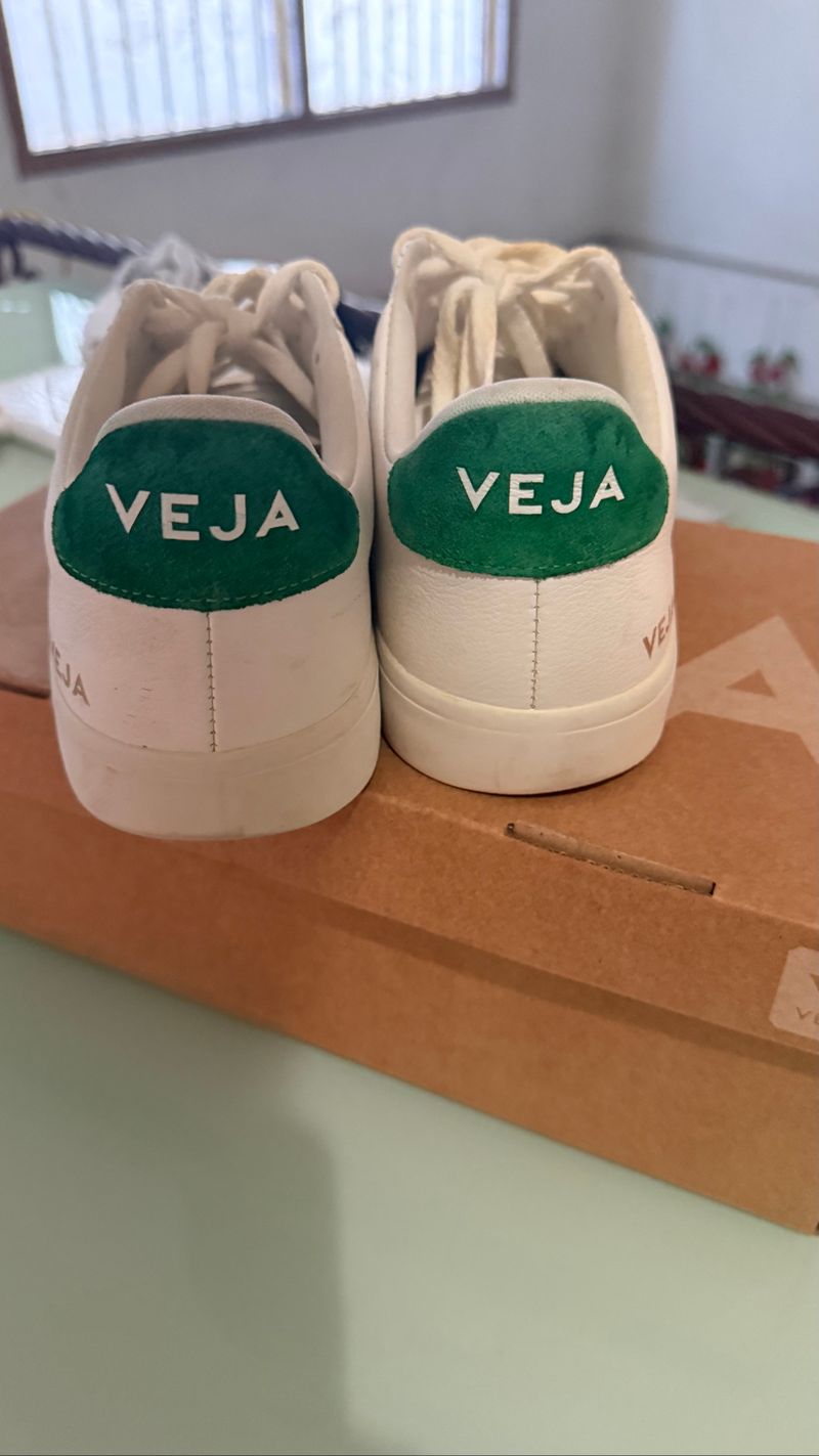 Veja Campo Leather ( white,green), foto 5