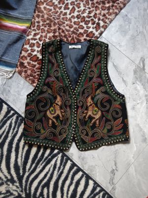 Vtg 90s Hippie Vest