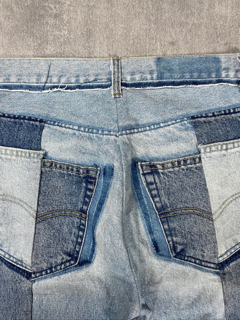 VETEMENTS x LEVIS RECONSTRUCTED PANEL JEANS SS17, foto 8