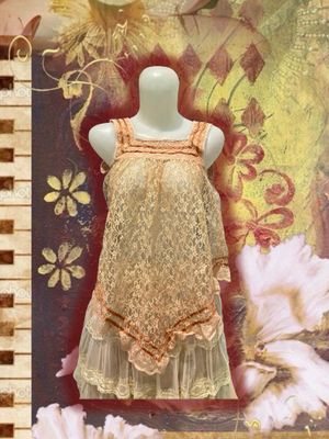lace cream cami