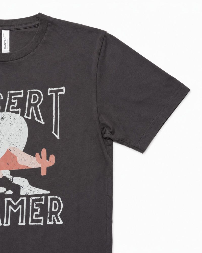 Bella Canvas Dark Grey Tee Graphic Desert Dreamer, foto 5
