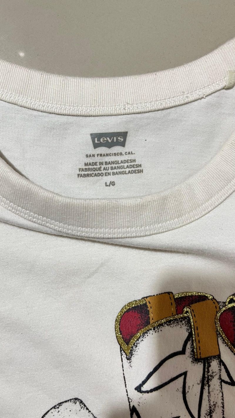 Levi's Graphic Tabor Tee Cowboy Boot & Hat White Original, foto 4