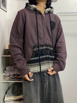 Outer Hoodie fullzip vintage pattern favorite colour Beanpol