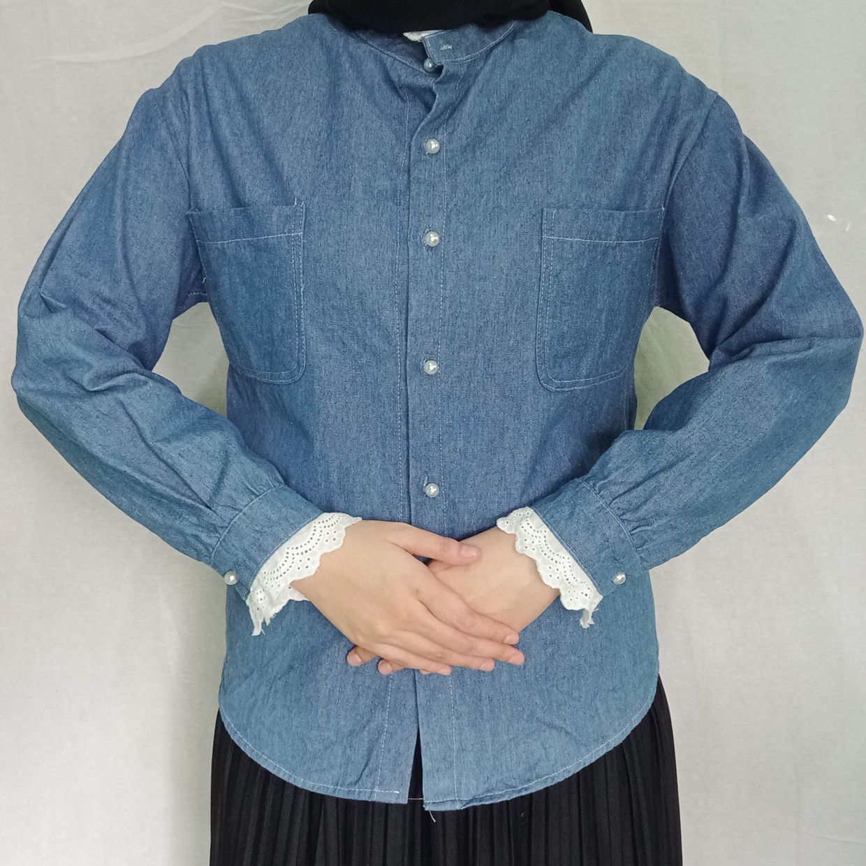 Material : Soft jeans Panjang :