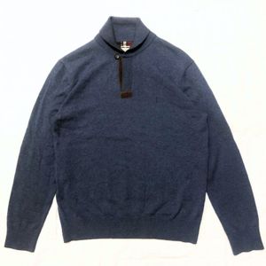 Franco Ferraro Italy Half-Button Knit Sweater