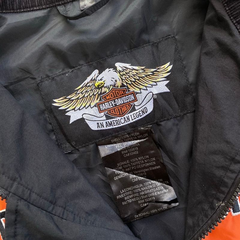 Vtg Harley Davidson Motorcycles Nylon Jacket, foto 5