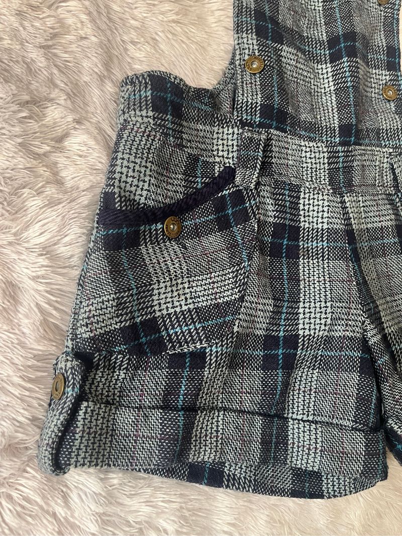 blue dungarees short pants, foto 4