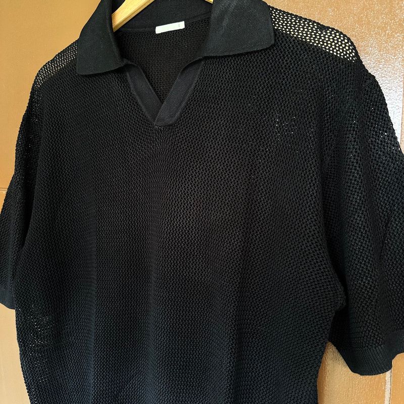Polo knit mesh uniqlo uk M, foto 4