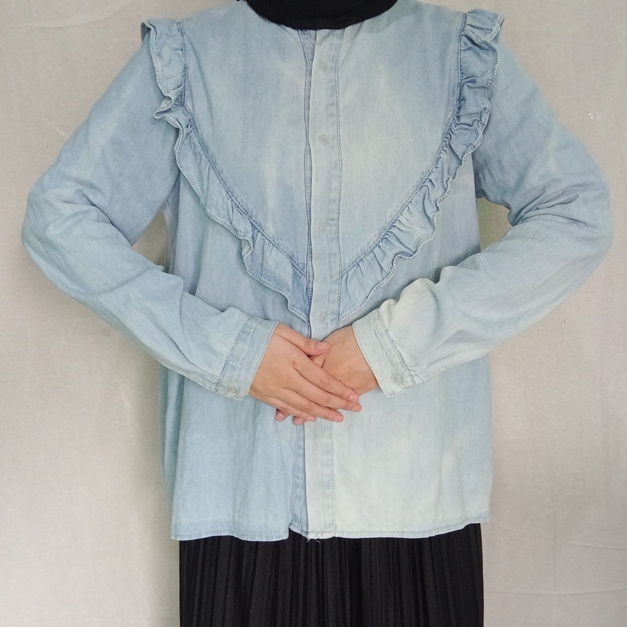 Material : Soft jeans Panjang :