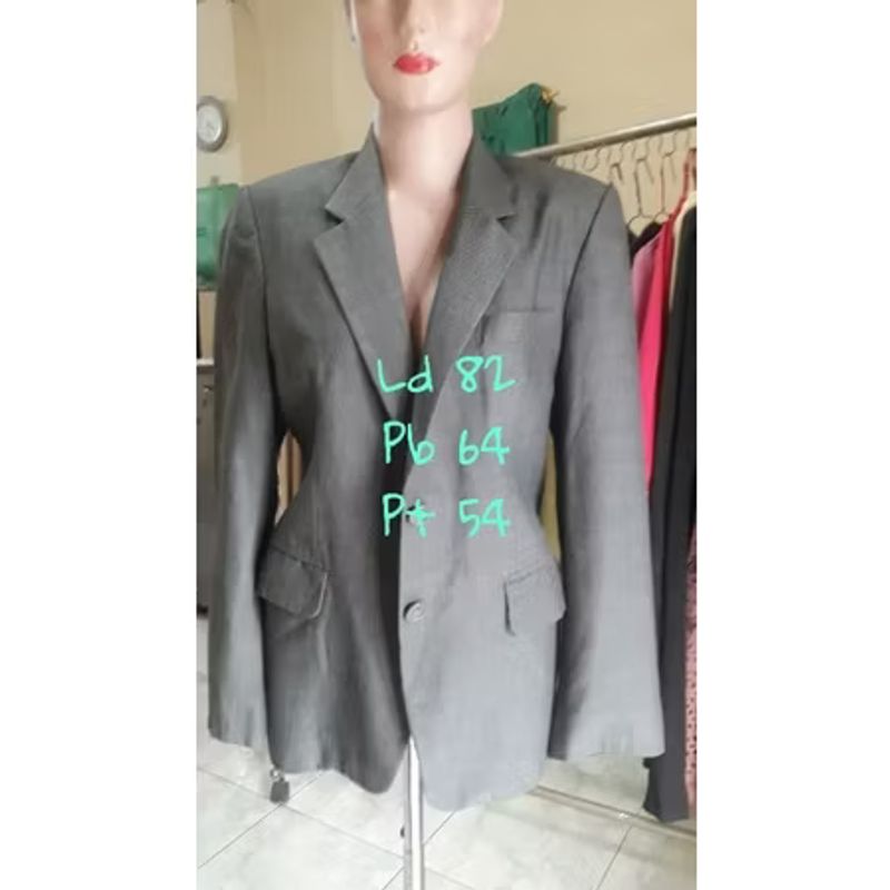 Casual Blazer Wanita pink gray, foto 3
