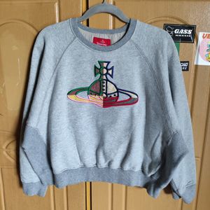 Vivienne Westwood Luxury Casual Sweater Wanita gray