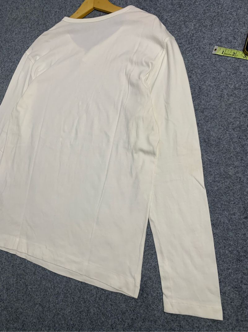 Giordano Vneck Off White Longsleeve, foto 7