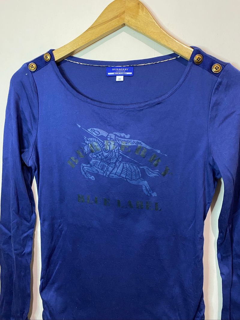 Burberry Blue Label Equestrian Knight Logo Shoulder Button, foto 3