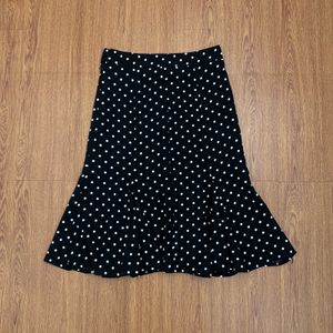Polkadot midi skirt