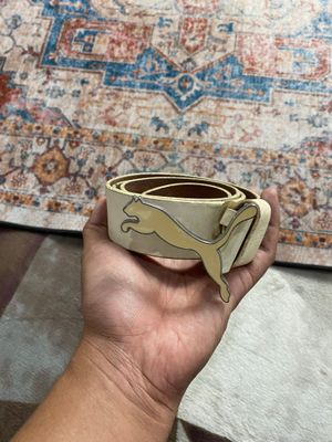 BELT LEATHER PUMAAA BIG LOGO STEEL