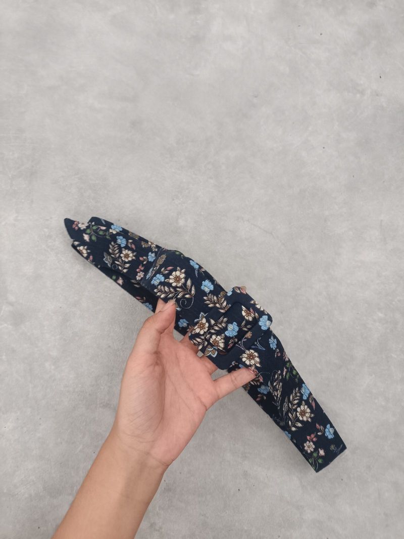 navy floral belt, foto 3