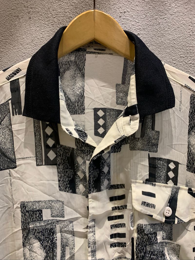 Troy Bros Abstract Geometric Retro Shirt, foto 2