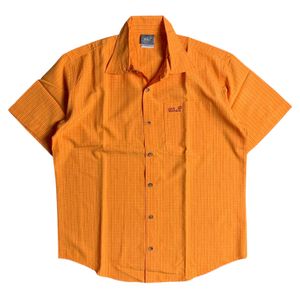 Jack Wolfskin Streetwear Sportswear Formal shirt Pria orange