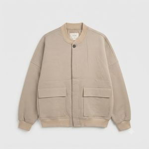 ASTERR Korean Scuba Cream Casual Jacket