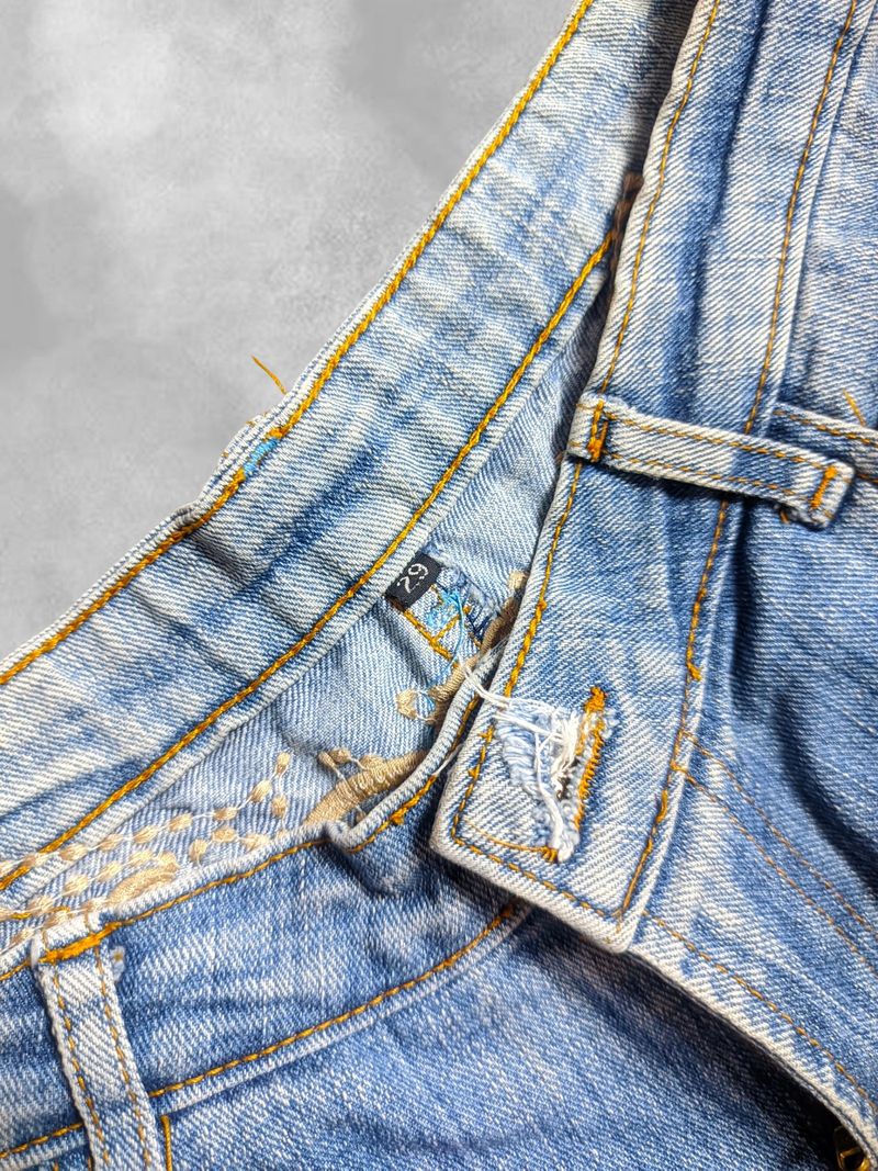 Celana Denim Capri Light Wash, foto 2