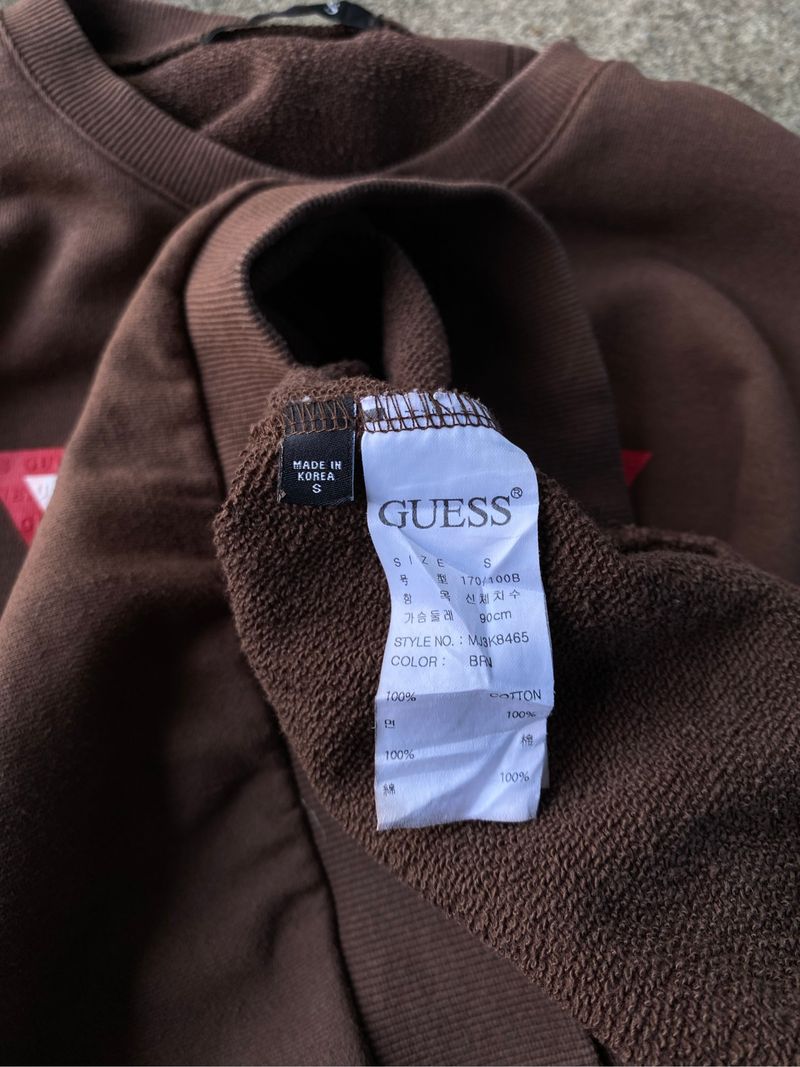 GUESS THREEANGLE BROWN SWEATSHIRT, foto 8