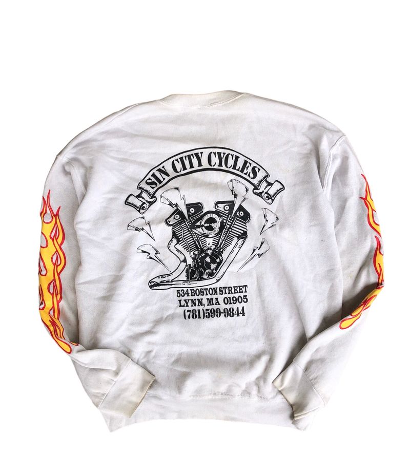 Harley Davidson Vintage Sweater Pria white, foto 4
