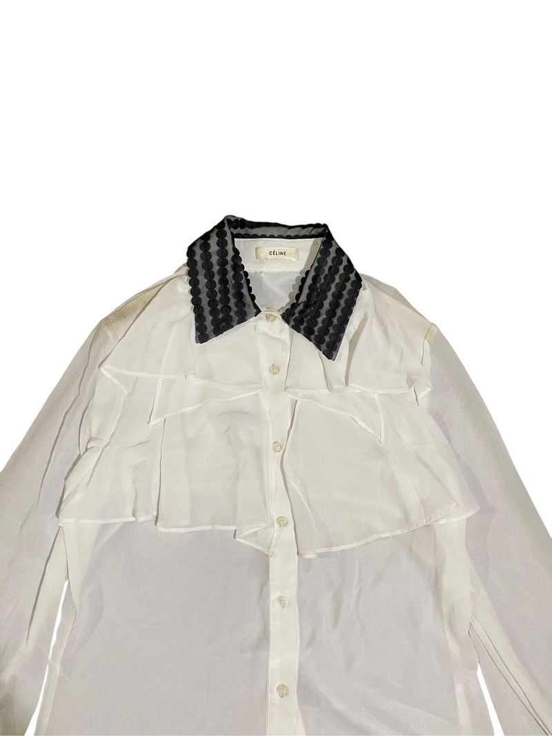 Celine White Shirts Kemeja Luxury, foto 4