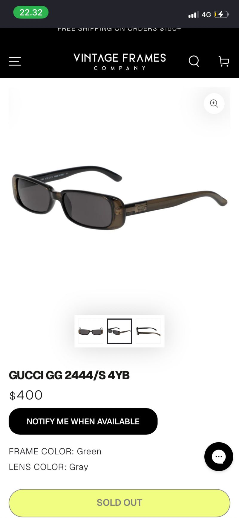 Vintage Sunglasses Gucci Original, foto 8