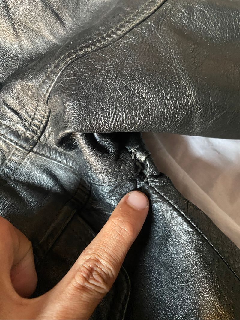 vintage pierre cardin leather bomber jacket, foto 10