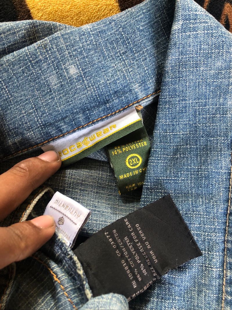 VINTAGE TRUCKER JACKET ROCAWEAR RARECOLLECTION, foto 7