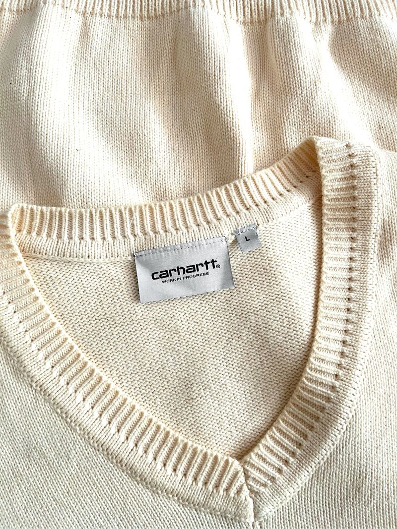 Carhartt WIP Script Knit Vest - Brown, foto 4