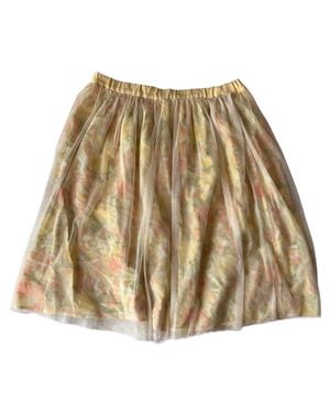yellow flower tule skirt