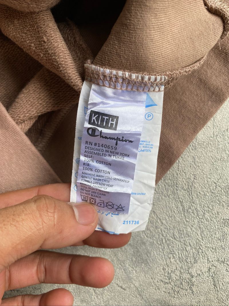 KITH X Champion Hoodie Size S, foto 5