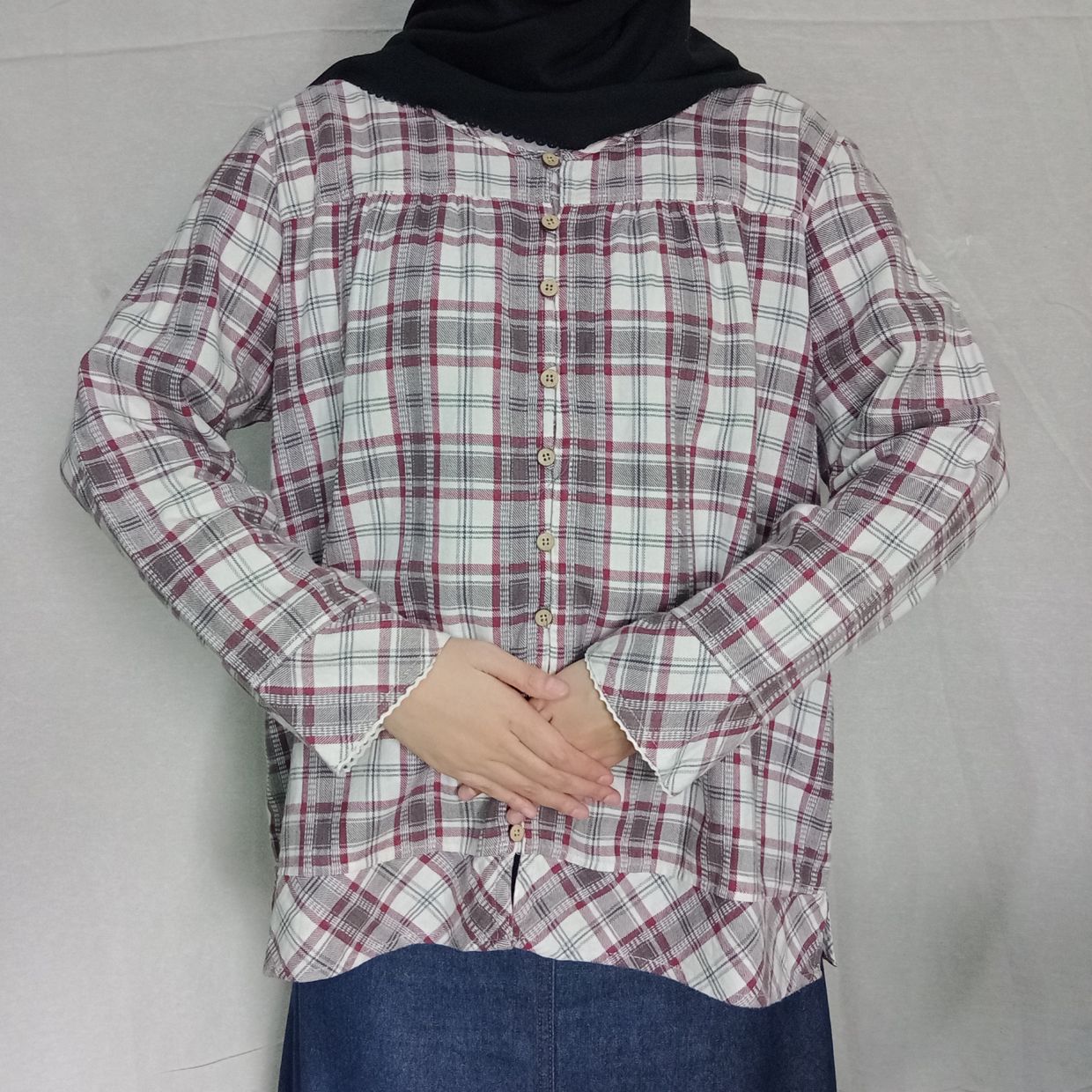 Material : Katun Flannel Panjang :