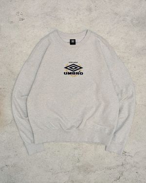 Umbro Archive Club Embroidered Logo Sweatshirt Light Grey