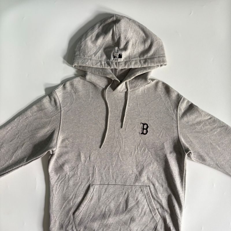 Hoodie MLB Boston Red Sox Greywash, foto 5