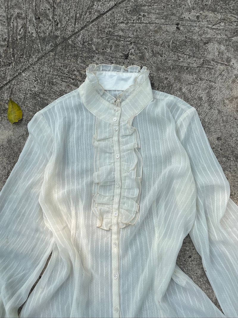 Vintage Japan Ruffle Blouse, foto 2