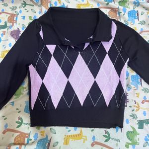 SWEATER RAJUT ARYGLE PINK