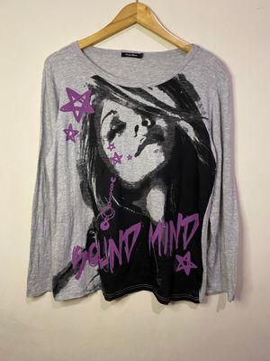 Strange Heaven Y2K Graphic Long Sleeve Shirt