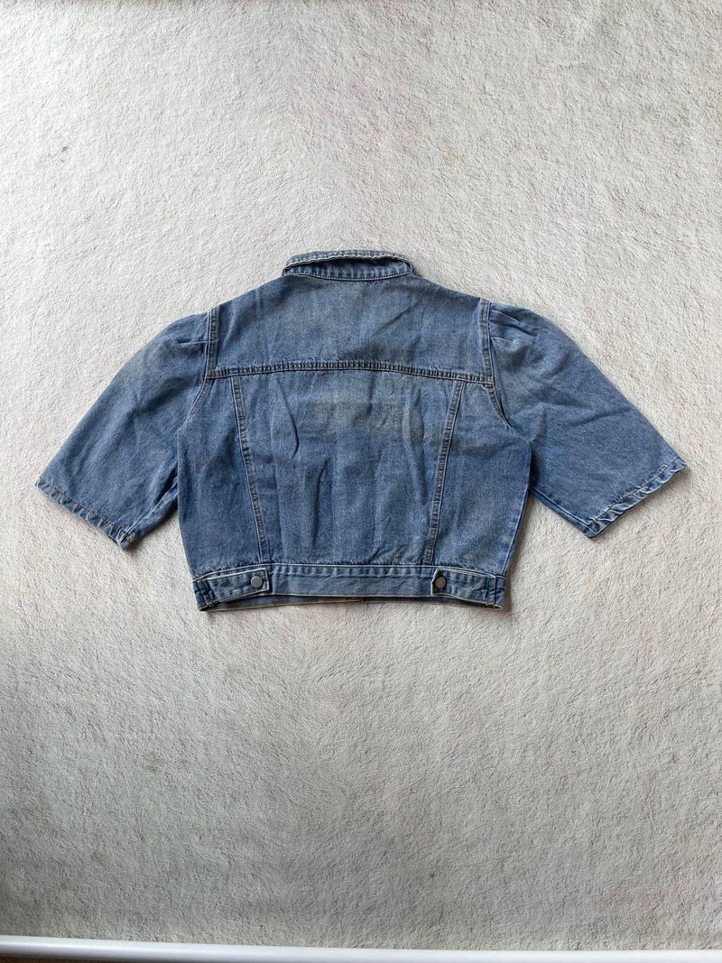 CROP PUFF DENIM, foto 3