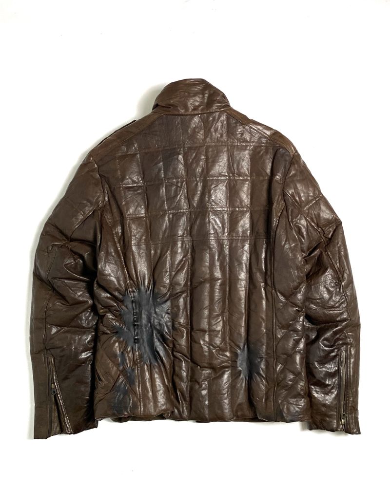 Avirex Leather Down Fill Bikers Jacket, foto 9