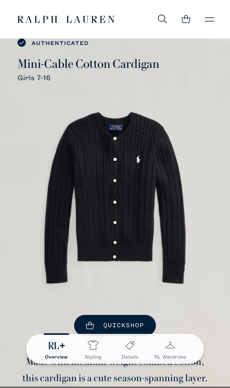 Cardi Cable Knit Polo Ralph Lauren, foto 7